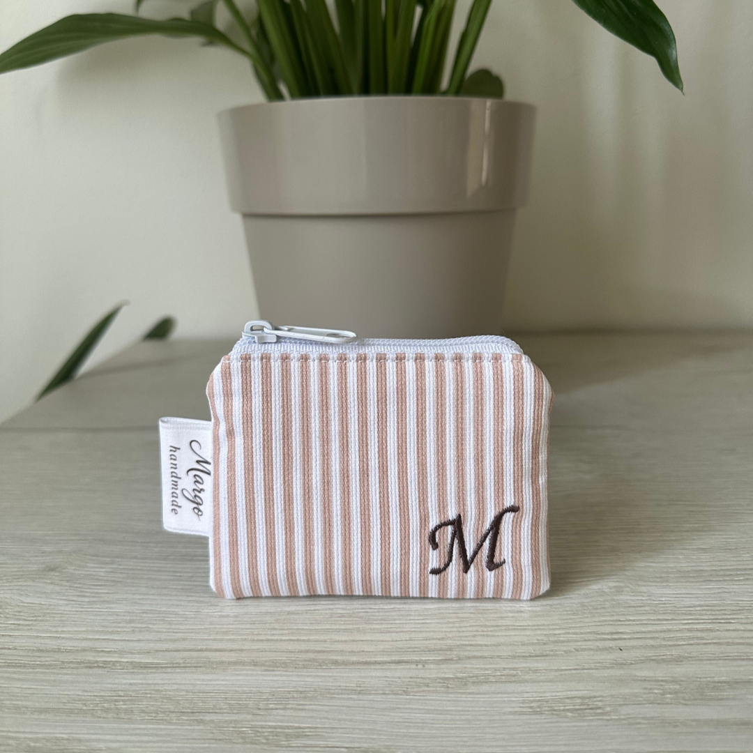 Pochette Rigata Beige Personalizzata